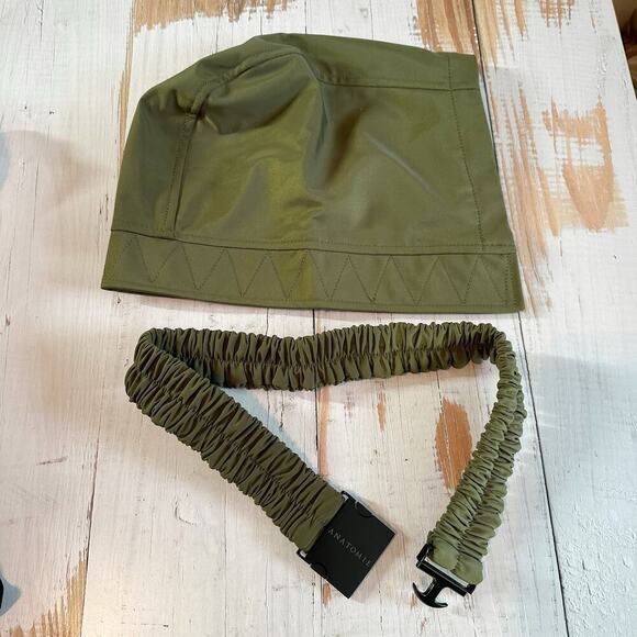 Anatomie Nariah Hybrid Utility Cargo Jacket Size Large Moss Green Belted Travel - Picture 5 of 13